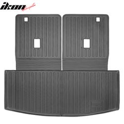 Fits 2020-2026 Ford Explorer 6& 7 Passenger Rear Trunk Mat w/ Seat Backrest Mat- TPE