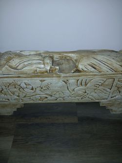 Carved tomb