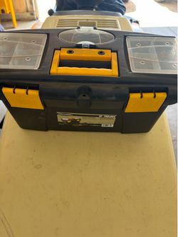 Toolbox with all different types of drill bits