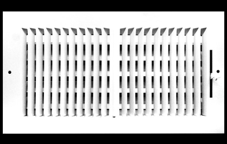 2 Pk HVAC Premium White Flat Stamp Grille - 2 Way Size 16" X 8"