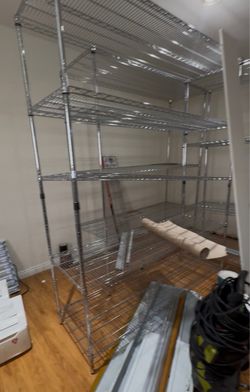 24" x 72" x 96" NSF Chrome 5-Shelf Kit