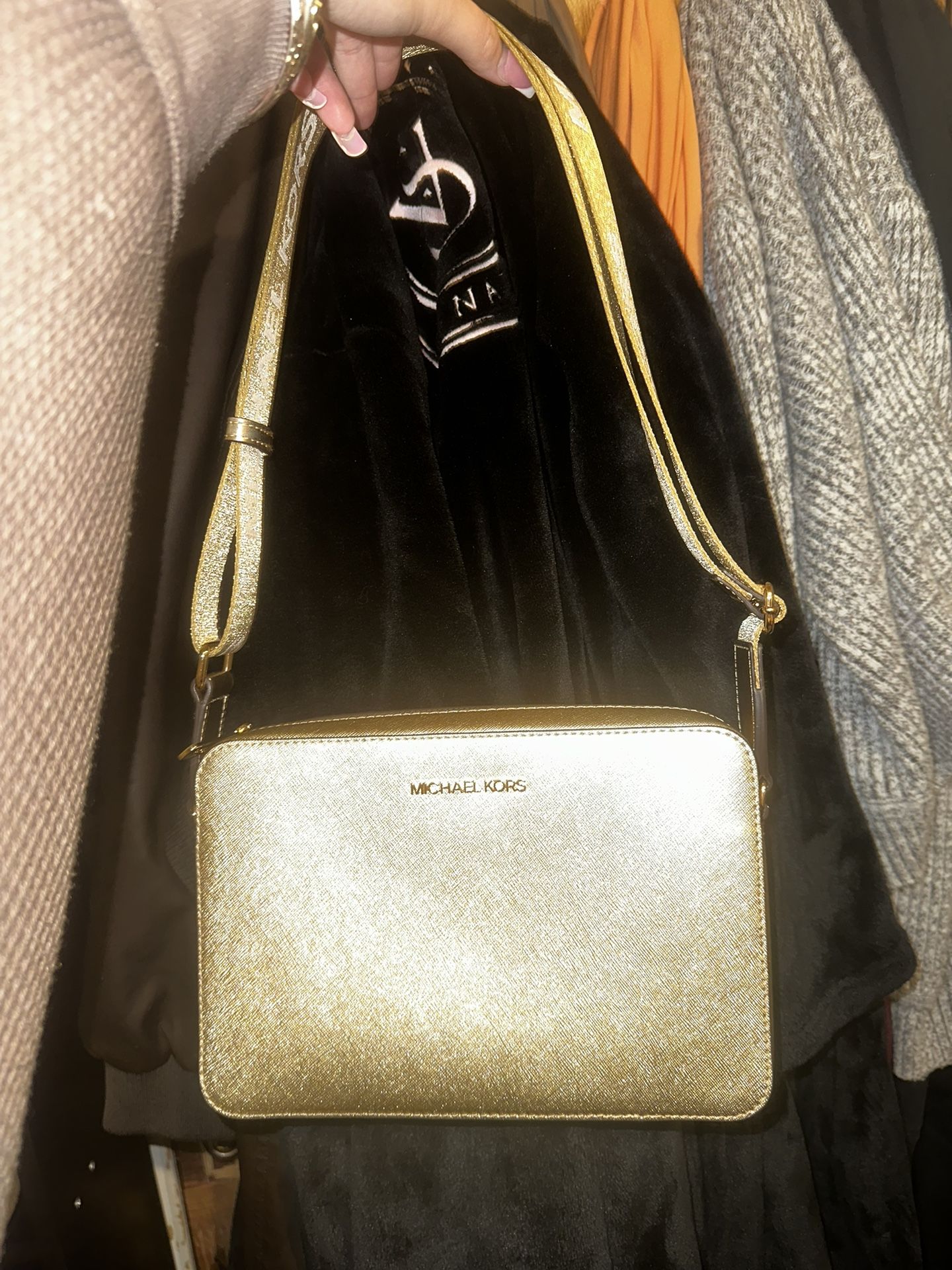 Gold Michael Kors Bag