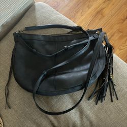 Grey Bag Tassel With Feather Grey 