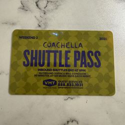 Coachella shuttle Pass