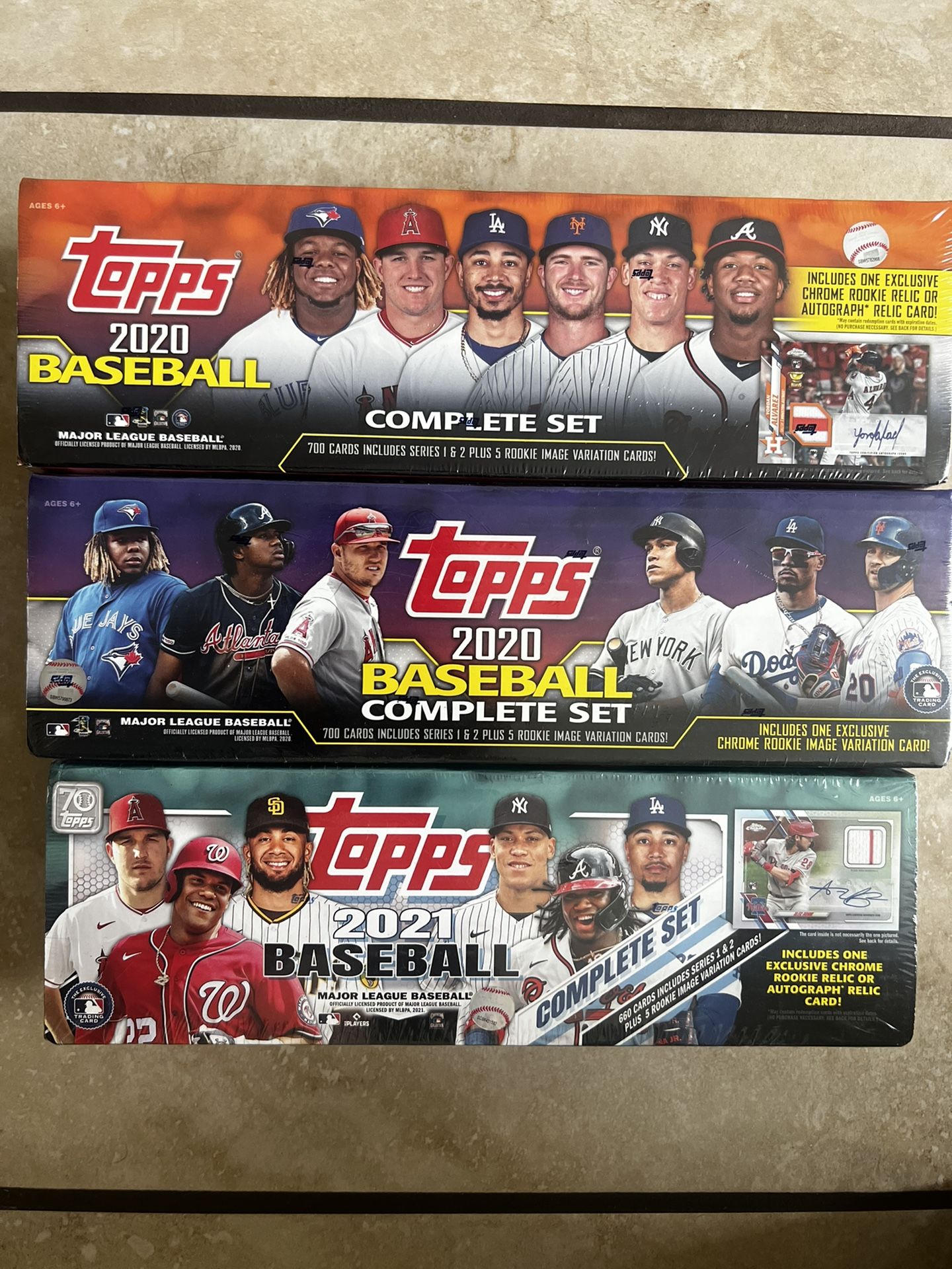 TOPPS COMPLETE SET MLB 2020 (2) & 2021