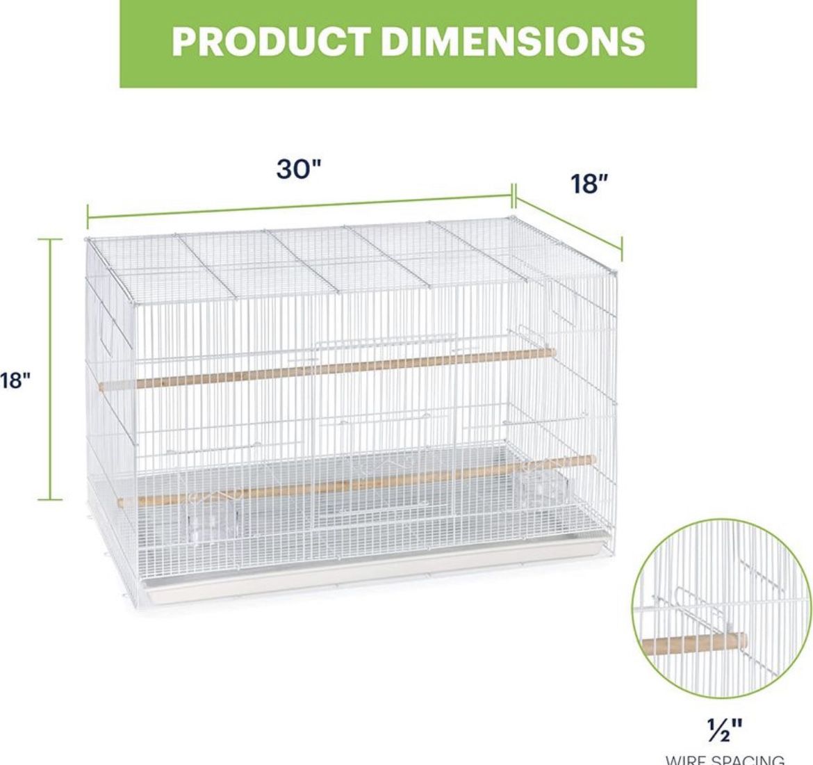Prevue Pet Products Flight Cage Metal Steel Bird Crate