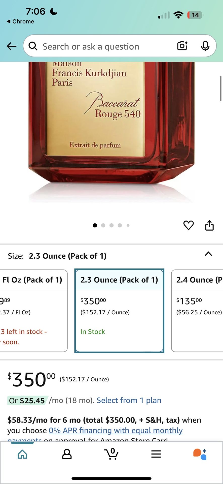 Baccarat Rouge Cologne