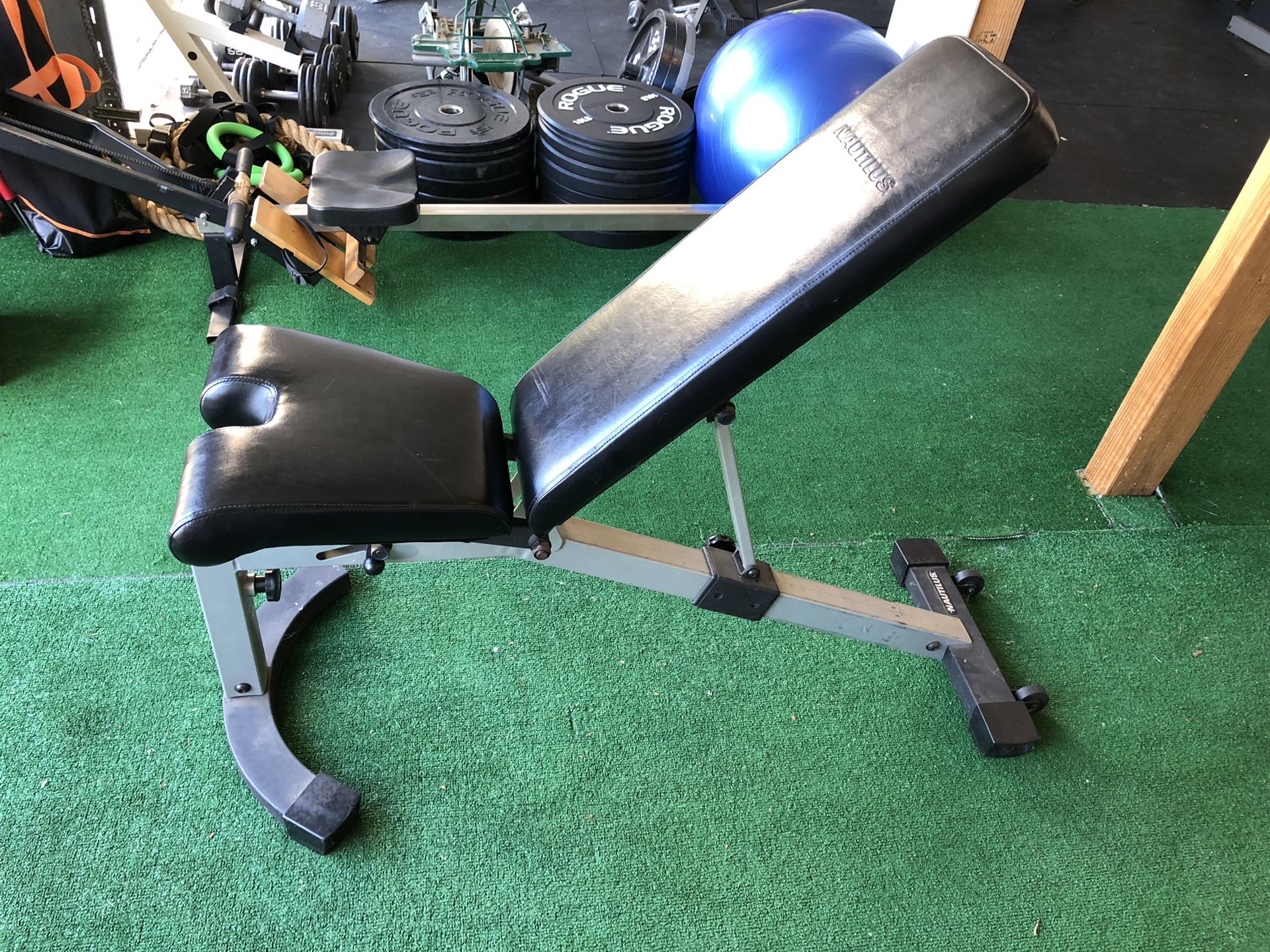 Workout bench.