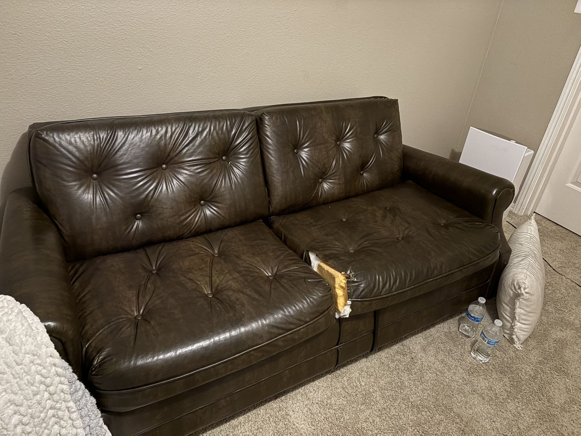 Free Leather Sofa Bed Couch