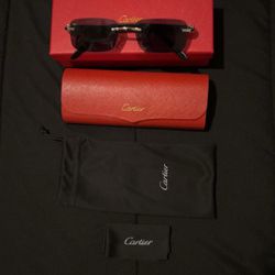 Cartier Sunglasses (Black/Silver) (Black lens)