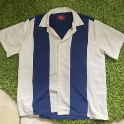 Collared Shirt Khaki/Navy Blue
