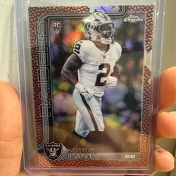 2025 Topps Chrome Football Ashton Jeanty Pigskin #322 Raiders