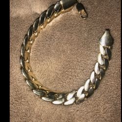 Price Drop! $50 Cuban Bracelet 14k Gold Plated 