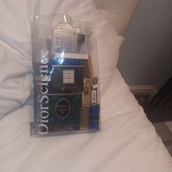 Christian Dior Science Bag Full Of Designer Makeuo And Body Creme