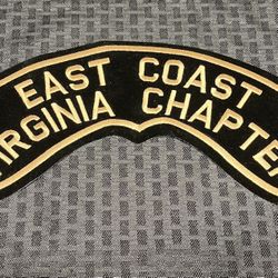 NEW - Large East Coast Virginia Chapter Jacket/Vest Patch  