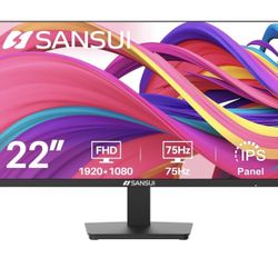 Samsui 22” FHD LED Computer Monitor 1080p 75Hz