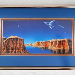 Vintage Glen Canyon Fantasy, Kim Poor, Planet Space Art