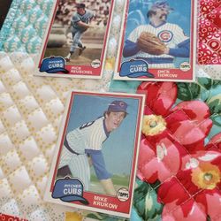 Chicago Cubs 1981 Topps Baseball Cards Lot 