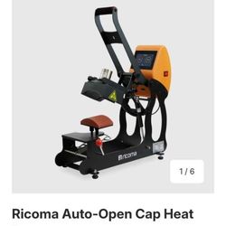 New Cap Hat Heat Press Machine Ricoma Auto Open
