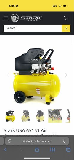 Stark USA 65151 Air Compressor w/Adjustable Pressure 3.5hp 10gal 125PSI Gas HD 1❤️