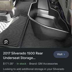 Underseat Storage Silverado.
