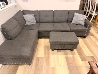 Sectional couch with futon. Open to reasonable price.