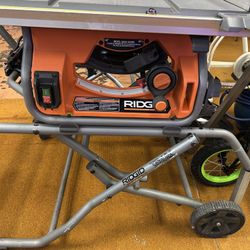 Ridgid Table Saw With Stand