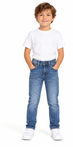 Levi's Boys 511 Slim Performance Jeans Size 7 Regular Blue Denim Youth