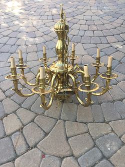 Solid brass chandeleir