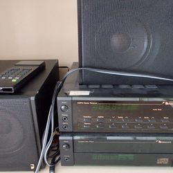 Nakamichi Receiver, Cd, Cassette, Bookshelf Speakers