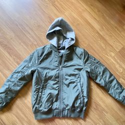 Olive Kids 6-8 H&M Bomber Jacket