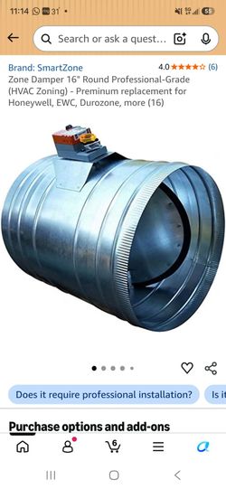 Zone Damper 16" Round Professional HVAC