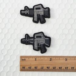 Evike PVC Morale Patch "Chibi Gum" Series
(Model: M16A1)  - Set of 2 - Backed with Velcro