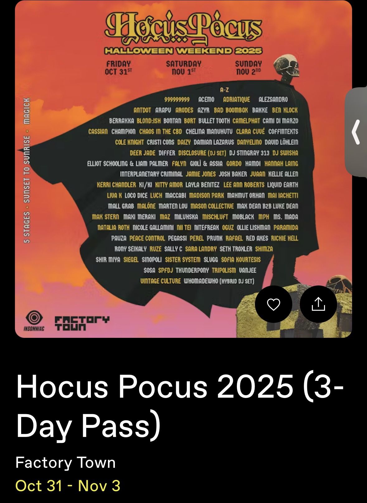 Hocus Pocus 2025 3 Day