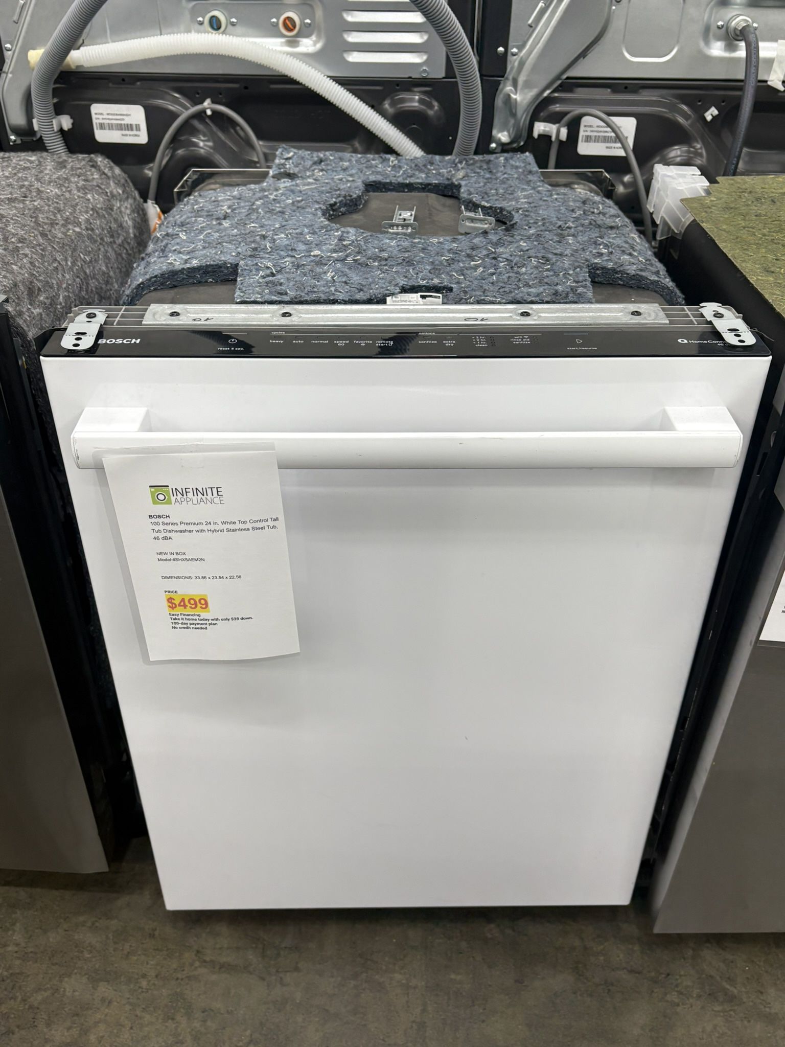 BOSCH 100 Series Premium 24 in. Top Control Tall Tub Dishwasher