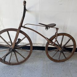 Antique Bicycle  (wood Wheel)