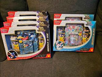 30th anniversary Ex boxes sylveon greninja sealed