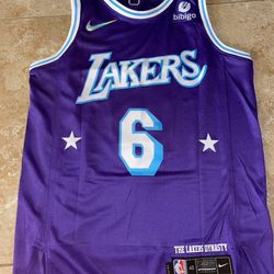 Lakers City Edition LeBron #6 Jersey 