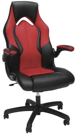 Essentials Collection High-Back Racing Style Bonded Leather Gaming Chair