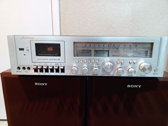 Vintage Marantz 4025 Receiver with Tape Deck and Sony Speakers
