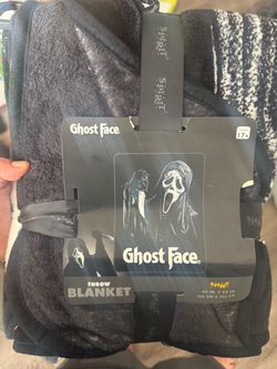 Ghost Face Throw Blanket 45x60 Inches