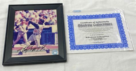 Ken Griffey Jr Signed Framed 8x10 Photo MLB Hologram COA 12x10 Frame