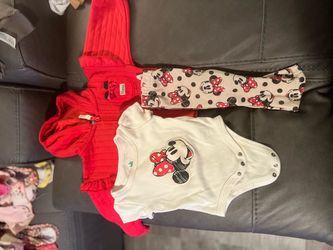 Minnie Mouse 3 piece outfit 3-6 months