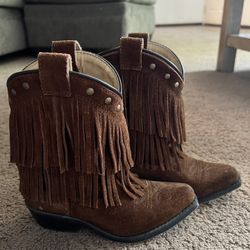 Shyanne Girls Fringe Boots