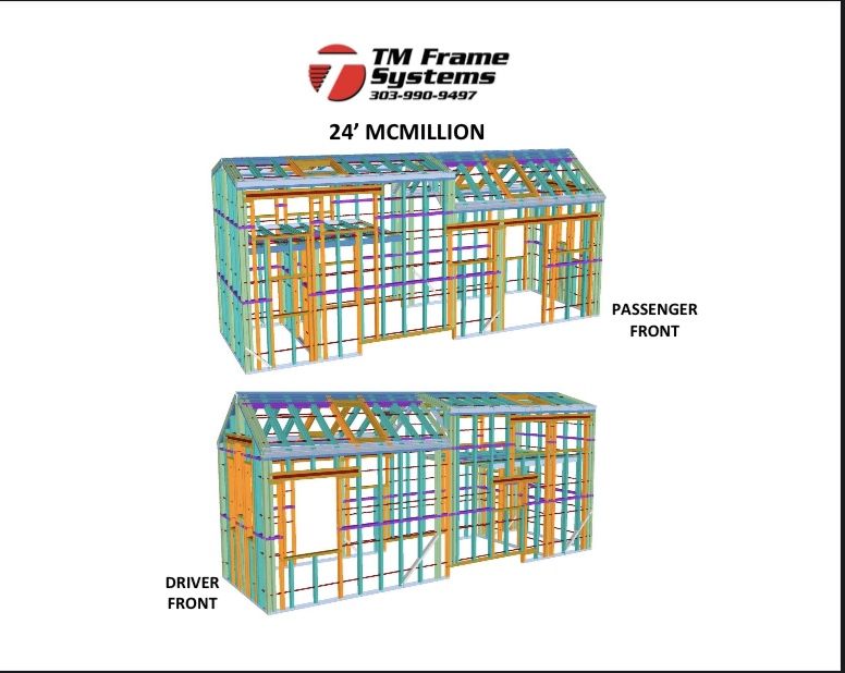 24ft Tiny House Trailer and Steel House Frame Kit