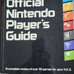 The Official Nintendo Player’s Guide Book Vintage 1987 With Stickers