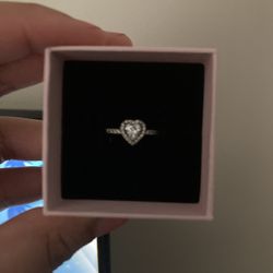 Elevated Heart Ring , Size 8