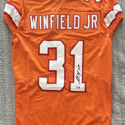 Antoine Winfield Jr Signed Tampa Bay Buccaneers Custom Pro Style Jersey Beckett