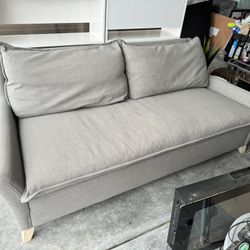 West Elm $5k Gray down filled Bliss Sofa. Great cond, delivery avail. 