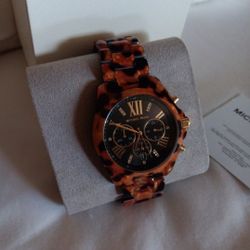 MK WATCH (animal print michael kors watch)